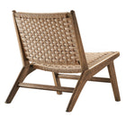 Modway Saoirse Woven Rope Wood Accent Lounge Chair