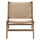Modway Saoirse Woven Rope Wood Accent Lounge Chair