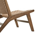 Modway Saoirse Woven Rope Wood Accent Lounge Chair
