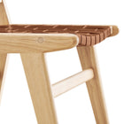Modway Saoirse Leather Wood Dining Side Chair Set of 2