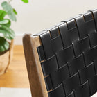 Modway Saoirse Leather Wood Dining Side Chair Set of 2