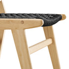Modway Saoirse Woven Rope Wood Dining Side Chair Set of 2