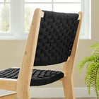 Modway Saoirse Woven Rope Wood Dining Side Chair Set of 2