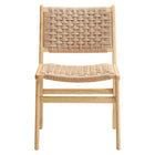 Modway Saoirse Woven Rope Wood Dining Side Chair Set of 2