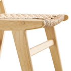 Modway Saoirse Woven Rope Wood Dining Side Chair Set of 2