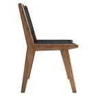 Modway Saoirse Woven Rope Wood Dining Side Chair Set of 2