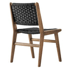 Modway Saoirse Woven Rope Wood Dining Side Chair Set of 2