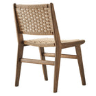 Modway Saoirse Woven Rope Wood Dining Side Chair Set of 2
