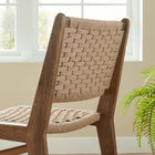 Modway Saoirse Woven Rope Wood Dining Side Chair Set of 2