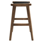 Modway Saoirse Faux Leather Wood Counter Stool Set of 2