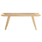 Modway Saoirse 47" Wove Rope Wood Bench