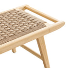Modway Saoirse 47" Wove Rope Wood Bench