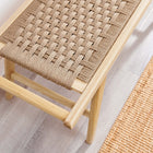 Modway Saoirse 47" Wove Rope Wood Bench