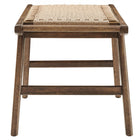 Modway Saoirse 47" Wove Rope Wood Bench