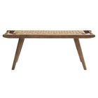 Modway Saoirse 47" Wove Rope Wood Bench