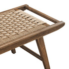 Modway Saoirse 47" Wove Rope Wood Bench