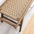 Modway Saoirse 47" Wove Rope Wood Bench