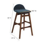 Modway Juno Wood Bar Stool Set of 2