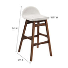 Modway Juno Wood Bar Stool Set of 2