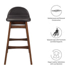 Modway Juno Wood Bar Stool Set of 2