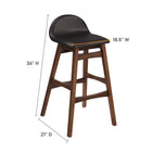 Modway Juno Wood Bar Stool Set of 2