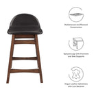 Modway Juno Wood Counter Stool Set of 2