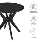 Modway Crossroads 24" Round Wood Side Table