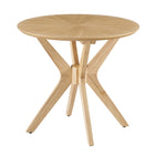 Modway Crossroads 24" Round Wood Side Table  