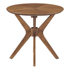 Modway Crossroads 24" Round Wood Side Table
