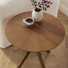 Modway Crossroads 24" Round Wood Side Table
