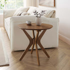 Modway Crossroads 24" Round Wood Side Table