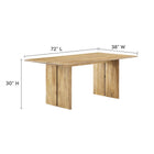 Modway Amistad 72" Wood Dining Table and Bench Set