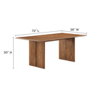 Modway Amistad 72" Wood Dining Table and Bench Set