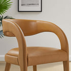Modway Pinnacle Vegan Leather Dining Chair Set of 2