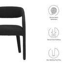 Modway Pinnacle Boucle Upholstered Dining Chair Set of 2