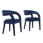 Modway Pinnacle Performance Velvet Dining Chair Set of 2  