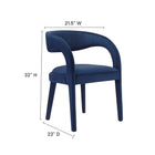 Modway Pinnacle Performance Velvet Dining Chair Set of 2