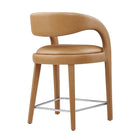 Modway Pinnacle Vegan Leather Counter Stool Set of 2