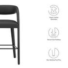 Modway Pinnacle Vegan Leather Bar Stool Set of 2
