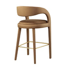 Modway Pinnacle Performance Velvet Bar Stool Set of 2