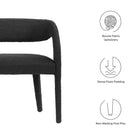 Modway Pinnacle Boucle Fabric Accent Bench