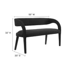 Modway Pinnacle Boucle Fabric Accent Bench