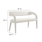 Modway Pinnacle Boucle Fabric Accent Bench