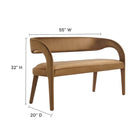 Modway Pinnacle Performance Velvet Accent Bench