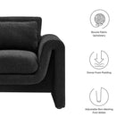 Modway Waverly Boucle Upholstered Armchair