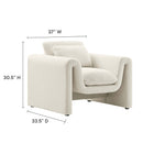 Modway Waverly Boucle Upholstered Armchair