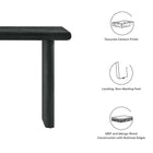 Modway Relic Concrete Textured Console Table