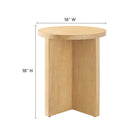 Modway Silas Round Wood Side Table