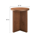 Modway Silas Round Wood Side Table