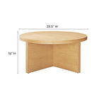 Modway Silas Round Wood Coffee Table